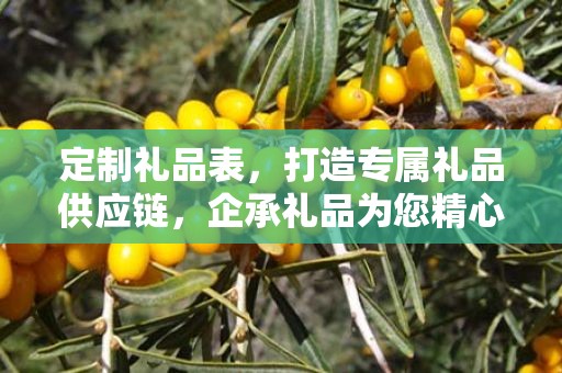 定制礼品表，打造专属礼品供应链，企承礼品为您精心策划